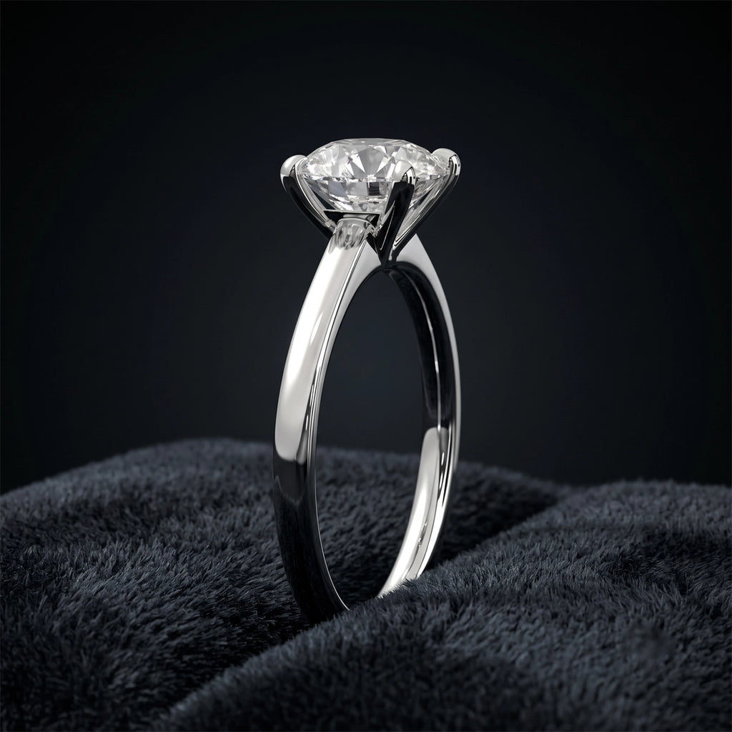 Elegant Round Brilliant Solitaire Engagement Ring