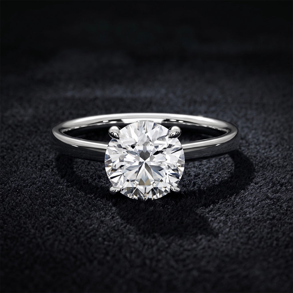 Elegant Round Brilliant Solitaire Engagement Ring