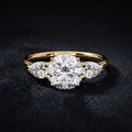 Classic Three Stone Round Diamond Engagement Ring