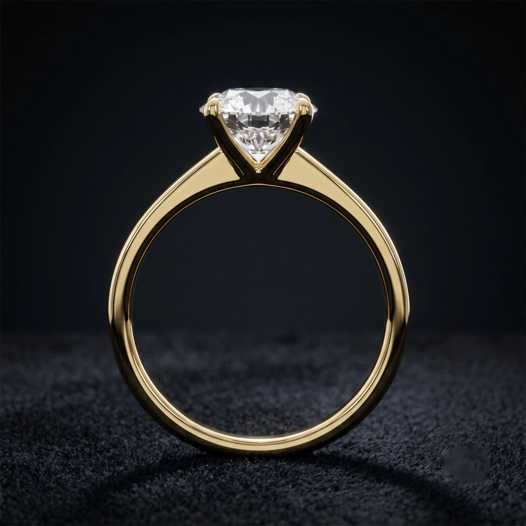 Elegant Round Brilliant Solitaire Engagement Ring