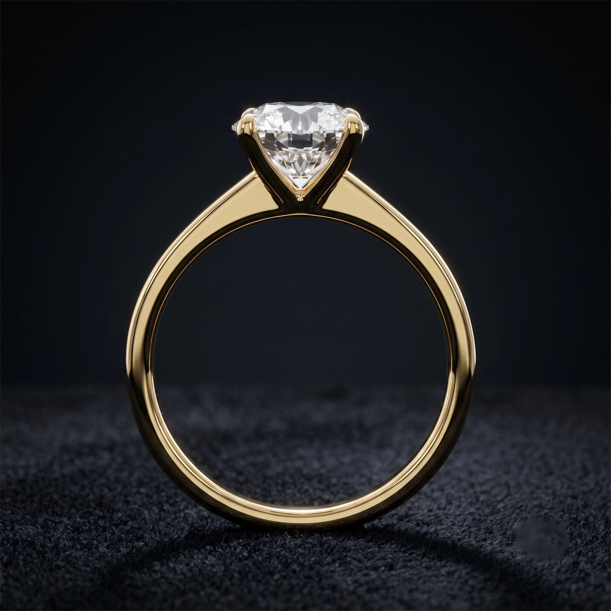 Elegant Round Brilliant Solitaire Engagement Ring