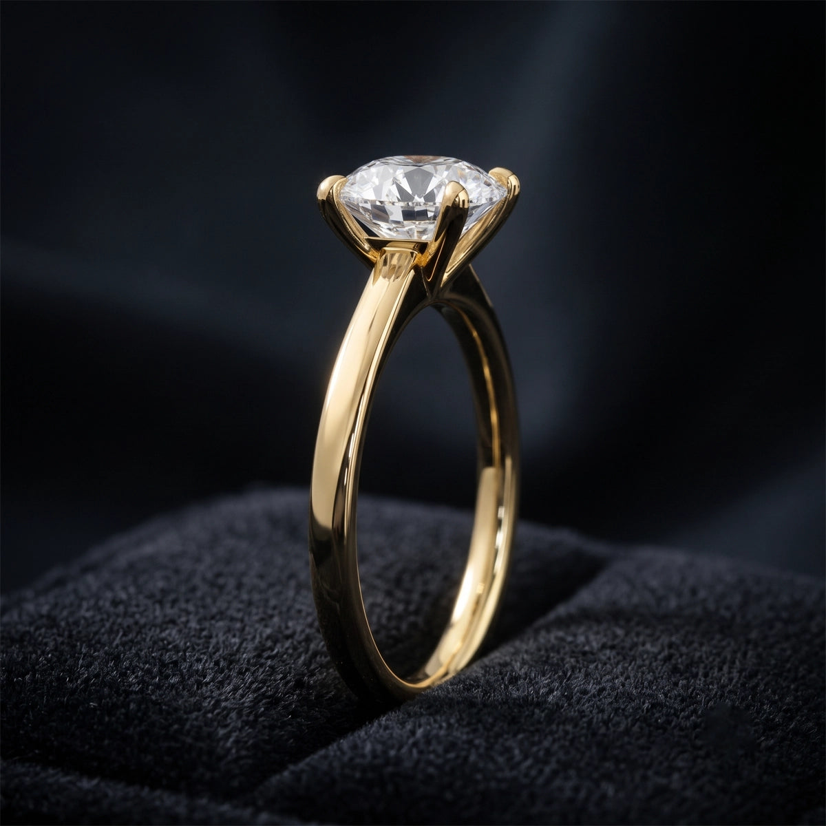 Elegant Round Brilliant Solitaire Engagement Ring