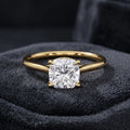 Radiant Cushion Cut Four-Prong Solitaire Engagement Ring