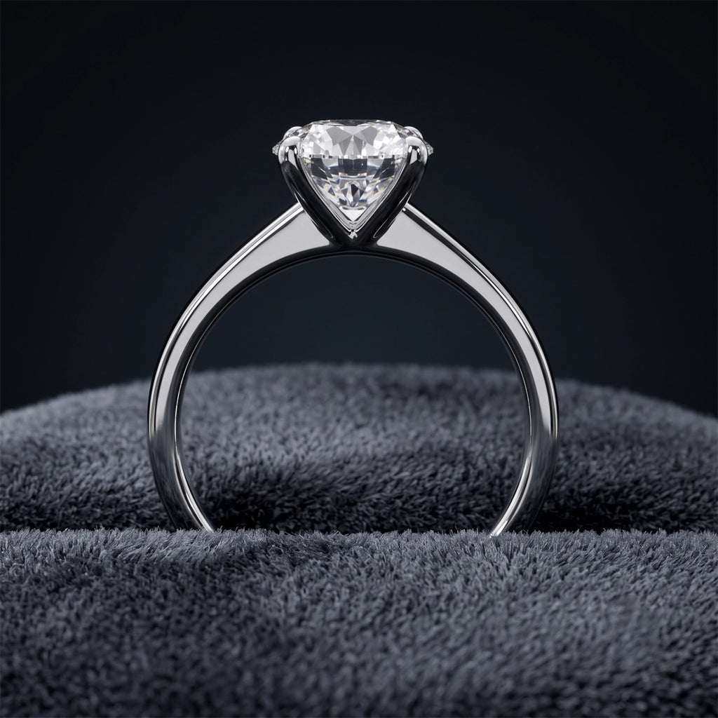 Elegant Round Brilliant Solitaire Engagement Ring